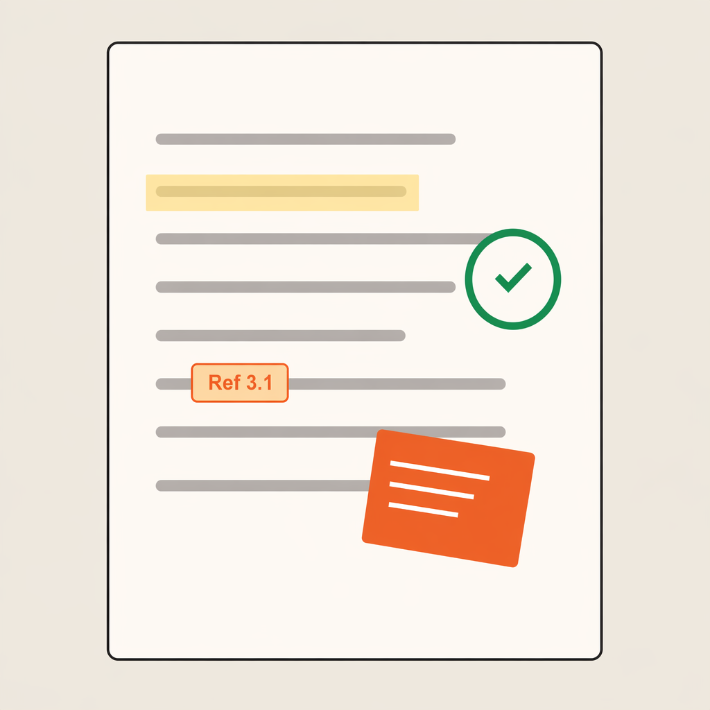 Tickmarks, cross-references, and built-in 10-key calculator